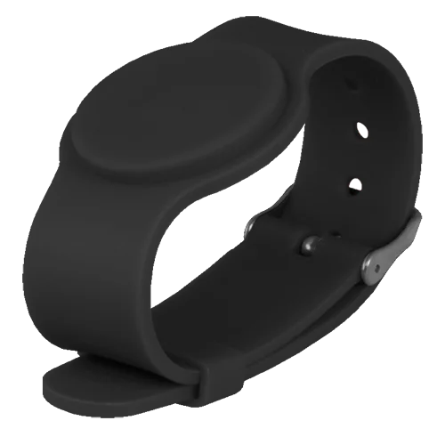 WL4 RFID10-ADJ-B siliconen verstelbare armband zwart (10 stuks)