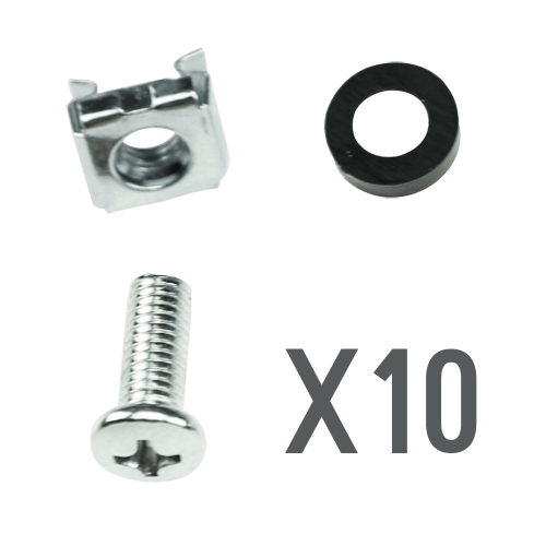WL4 SRSS-10 set van 10 moeren, bouten en ringen voor rack bevestingen