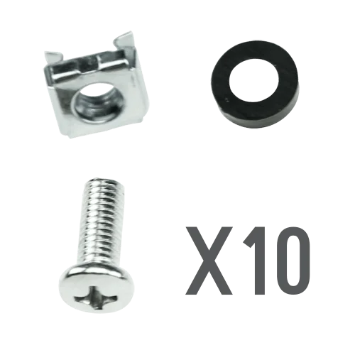WL4 SRSS-10 set van 10 moeren, bouten en ringen voor rack bevestingen