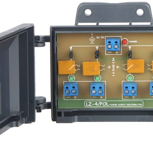 WL4 LZ-4/POL viervoudige voeding verdeler met individuele zekeringen