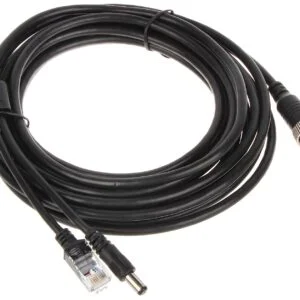 WL4 5M-CABLE-RJ45-A 5 meter aansluitkabel voor IP camera aan NVR met RJ45, DC en 6 pin M12 connector