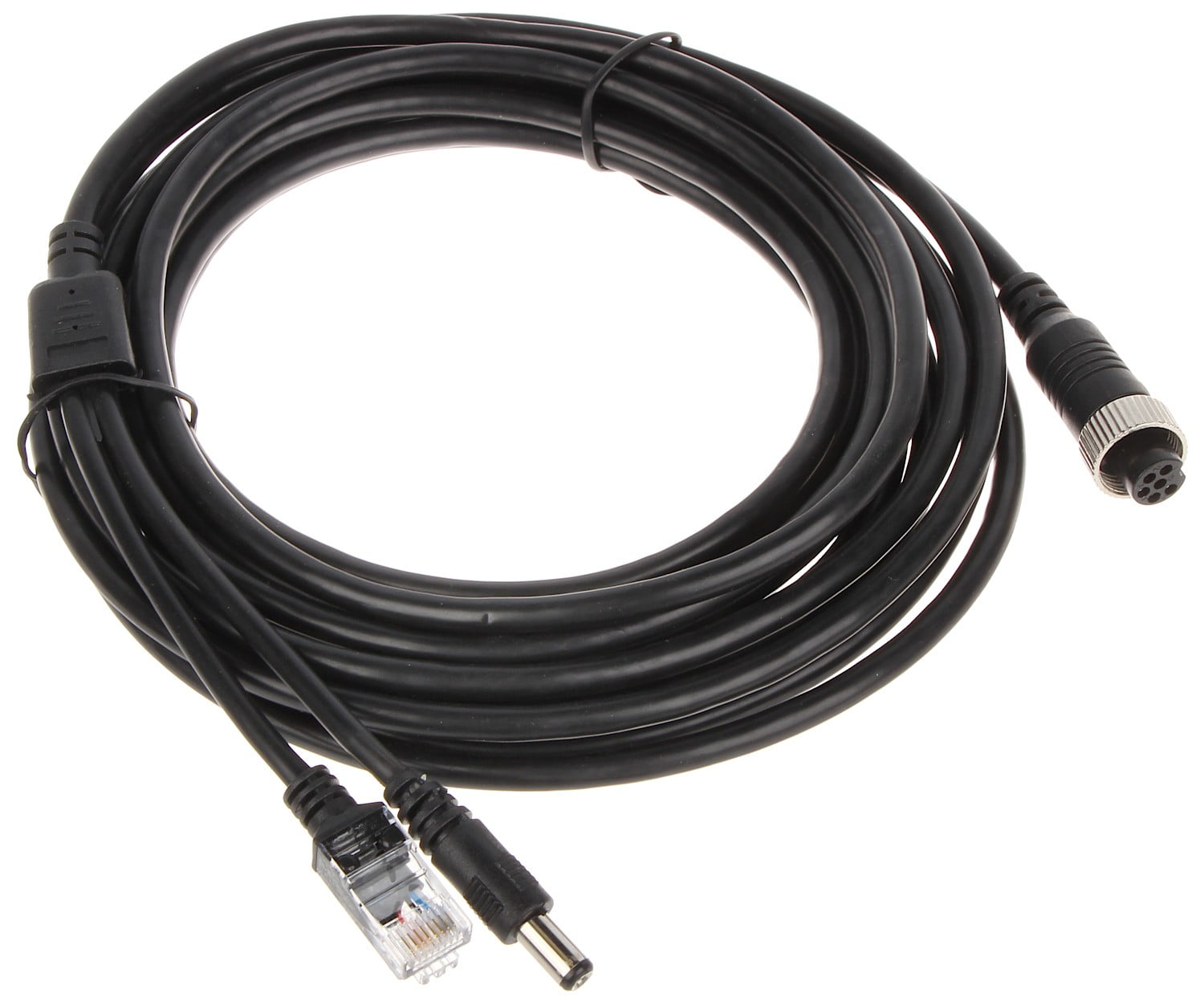 WL4 5M-CABLE-RJ45-A-WebStore4 WL4 5M-CABLE-RJ45-A 5 meter aansluitkabel voor IP camera aan NVR met RJ45, DC en 6 pin M12 connector