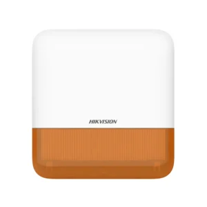 Hikvision DS-PS1-E-WE (ORANGE) AX PRO draadloze buiten sirene met oranje strobe