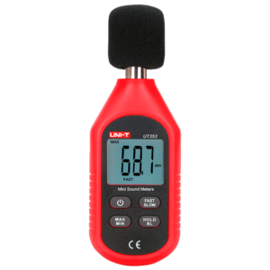 UNI-T UT353 geluid decibel meter met condensator microfoon en LCD display