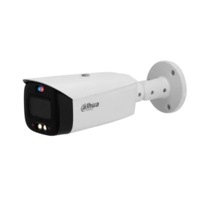Dahua IPC-HFW3849T1-AS-PV-S4 UltraHD 4K WizSense 8MP Full-color TiOC Active Deterrence bullet camera met vaste 2.8 mm lens, 30 meter IR en wit LED, alarm, MicroSD en ingebouwde microfoon en speaker