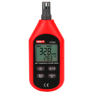 UNI-T UT333 luchtvochtigheids- en temperatuurmeter met groot LCD display
