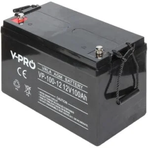 WL4 SB-12-1000 accu 12VDC 100 Ah voor bijvoorbeeld een zonnepaneel, alarm, UPS of toegangscontrole installatie