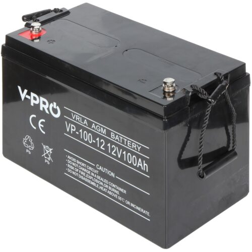 WL4 SB-12-1000 accu 12VDC 100 Ah voor bijvoorbeeld een zonnepaneel, alarm, UPS of toegangscontrole installatie