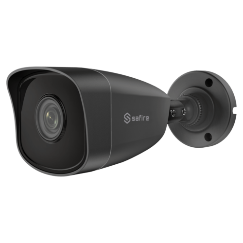 Safire SF-IPB025WAG-4E Full HD 4MP grijze buiten bullet met IR nachtzicht, H.265+ en PoE