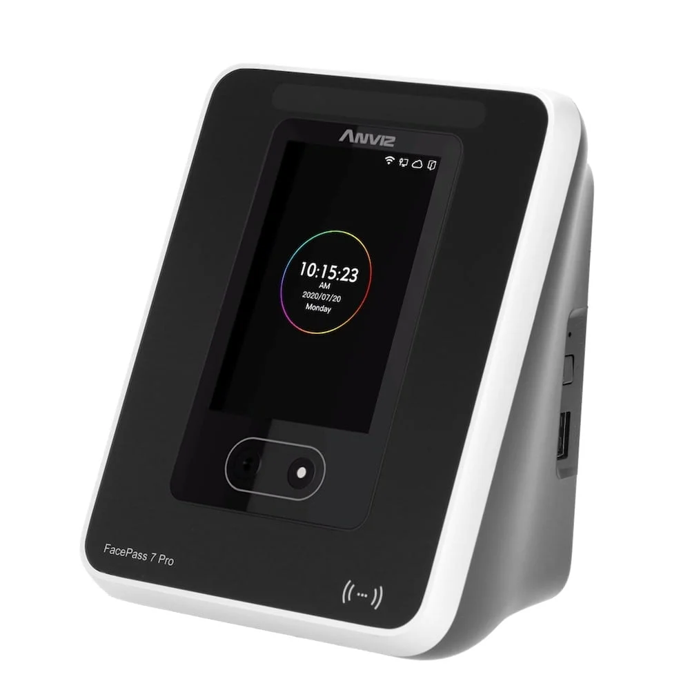 Anviz FacePass 7 Pro biometrische gezichtsherkenning en RFID kaart lezer voor binnen TCP/IP en WiFi