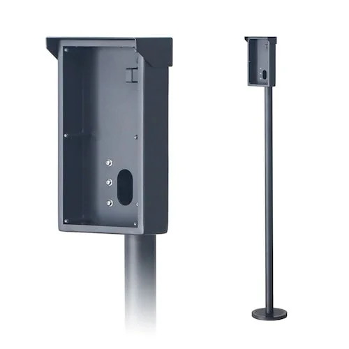 Dahua VTM30R2 zwarte intercom paal voor 2 modules Dahua VTO4202F serie