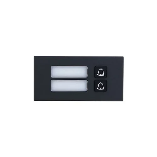 Dahua VTO4202FB-MB2 zwart IP video intercom 2 belknop module