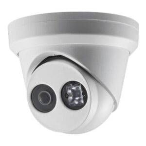 Hikvision DS-2CD2343G2-IU 4MP Full HD dome buiten camera met 4mm lens, ingebouwde microfoon, IR nachtzicht, PoE, 120dB WDR en microSD opname