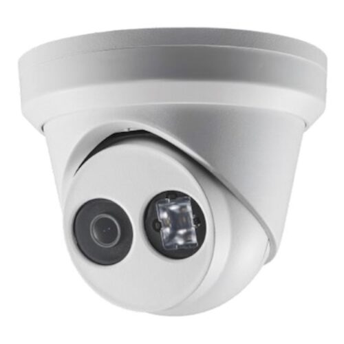 Hikvision DS-2CD2343G2-IU 4MP Full HD dome buiten camera met 4mm lens, ingebouwde microfoon, IR nachtzicht, PoE, 120dB WDR en microSD opname