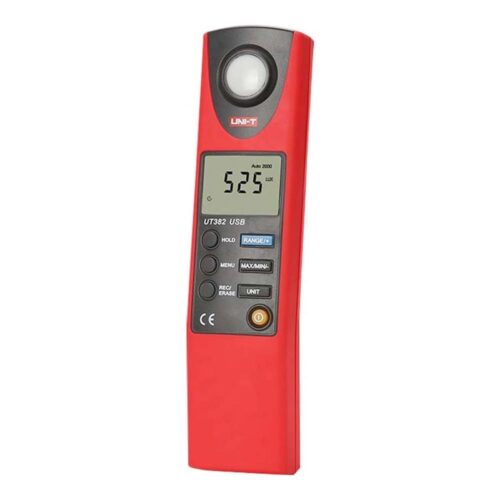 UNI-T UT382 professionele licht intensiteit lux meter met LCD display en USB naar PC