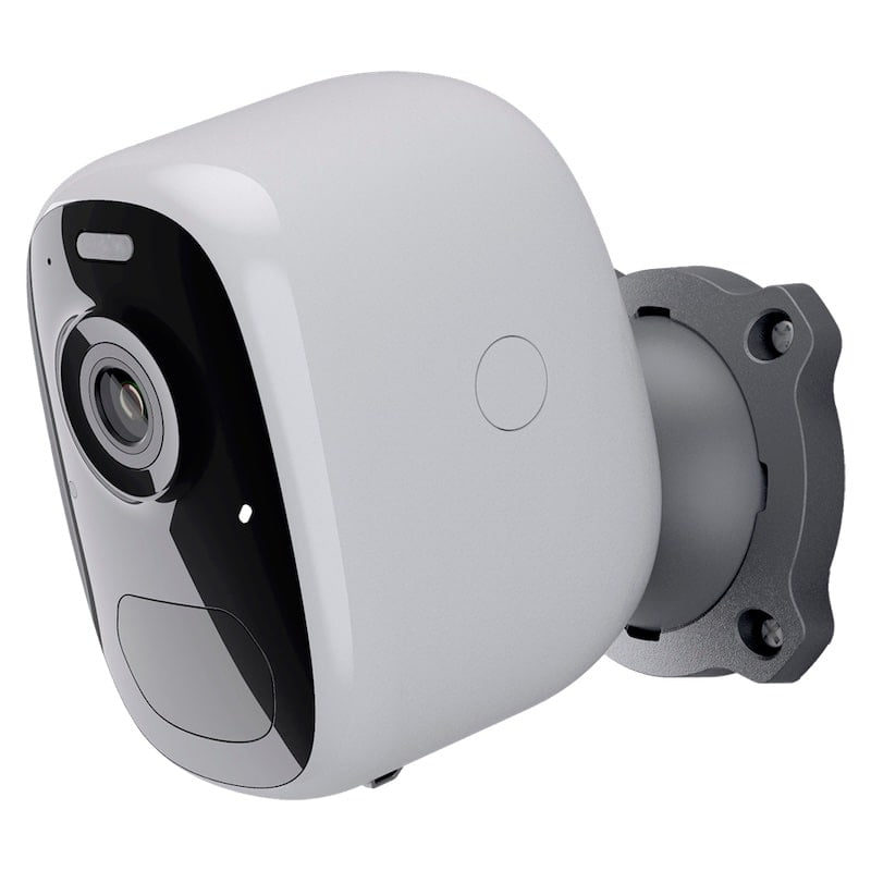 VicoHome CG122 volledig draadvrije 3 megapixel WiFi accu camera voor buiten met IR nachtzicht, wit licht, PIR, microSD en 2-weg audio