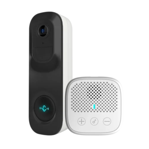 VicoHome VH-DB1 draadloze 3MP FULL HD smart WiFi deurbel voor buiten met accu, IR nachtzicht, PIR, microSD en 2-weg audio