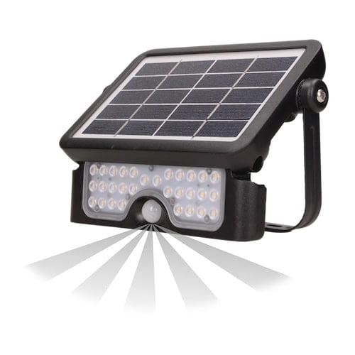 WL4 FLSOLAR-LED-5 LED zonnepaneel lamp met PIR bewegingsdetector 5W 500lm voor buiten