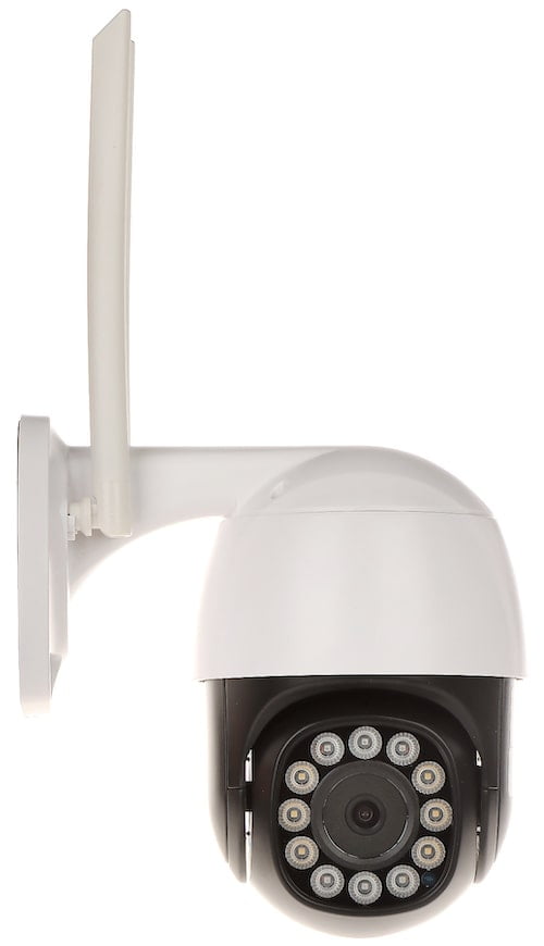 Bilder WL4 IPC-PT-W-5 Full HD 5 megapixel WiFi buiten Pan Tilt dome met wit en IR nachtzicht, 2-weg audio, gratis app en microSD opname