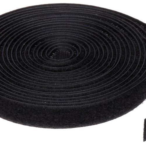 WL4 VELCRO-5-19 zwarte dubbelzijdige klittenband kabelbinder op rol van 5 meter bij 19mm