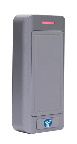 images YLI YK-158 stand alone klein formaat metalen RFID kaartlezer geschikt voor buiten IP66