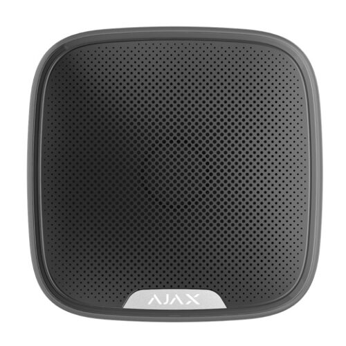 Ajax StreetSiren Zwart draadloze buiten sirene met LED