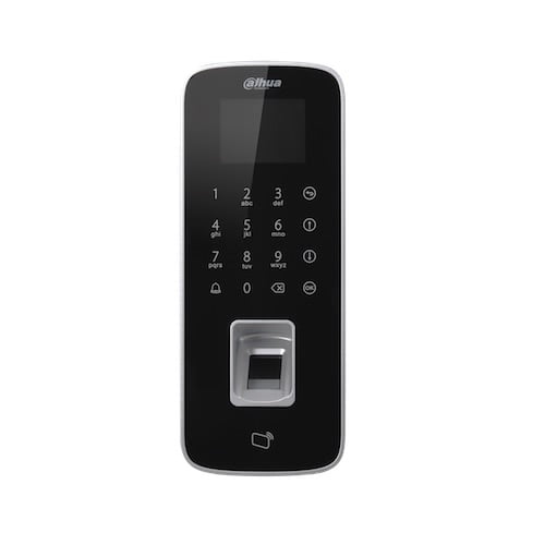Dahua ASI1212D stand alone codepaneel / keypad, vingerafdruk en Mifare kaart lezer met LCD voor buiten TCP/IP