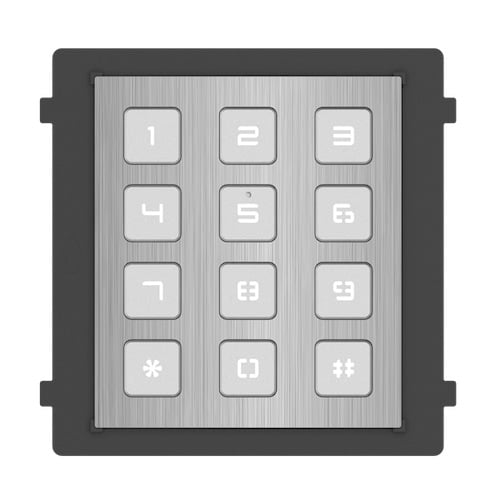Hikvision DS-KD-KP/S IP video intercom buiten station keypad module RVS
