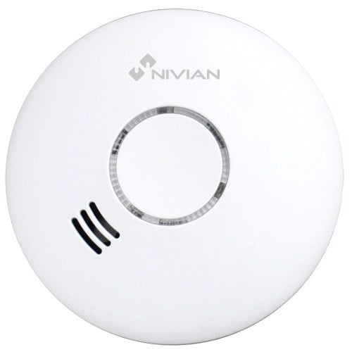 Nivian NVS-D5B stand alone rook detector met ingebouwde sirene voldoet aan EN14604:2005 norm