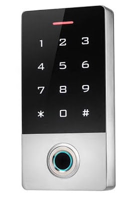 WL4 KPFRW-1 stand alone Wi-Fi touch keypad, vingerafdruk en RFID kaartlezer met mobile app voor openen en geschikt voor buiten