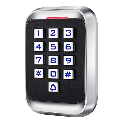 WL4 KPRO-4 stand alone toegangscontrole keypad, RFID kaartlezer, verlichting en deurbel geschikt voor buiten