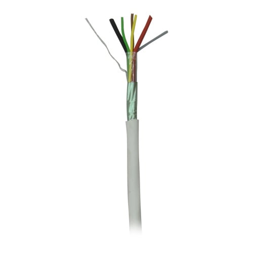 WL4 MB-2+4LSZH 100 meter afgeschermde signaalkabel 4 signaal + 2 voeding aders met aarde en halogeenvrij