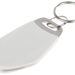 WL4 Mifare luxe tag wit met metaal en serienummer en met key ring
