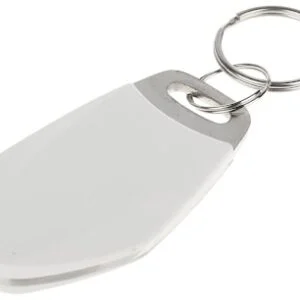 WL4 Mifare luxe tag wit met metaal en serienummer en met key ring