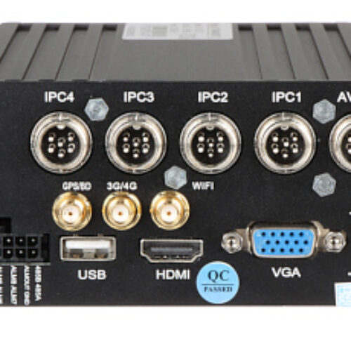 WL4 NVR-M-R mobiele NVR recorder 4 kanalen Full HD met PoE, WiFi, GPS, 4G, HDMI, VGA, USB, Alarm I/O, RS485, HDD slot en 2x SD slot