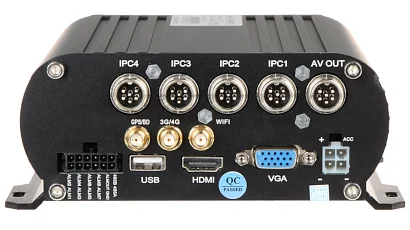 WL4 NVR-M-R mobiele NVR recorder 4 kanalen Full HD met PoE, WiFi, GPS, 4G, HDMI, VGA, USB, Alarm I/O, RS485, HDD slot en 2x SD slot