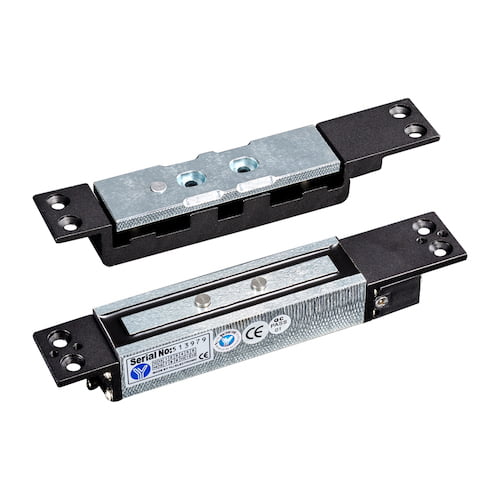 YLI YM-2400SL Elektromagnetisch inbouw slot kleefmagneet met pensluiting 1200KG 12VDC fail safe met sensor en LED
