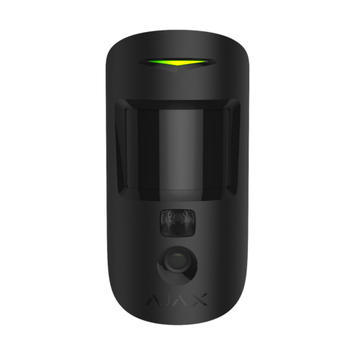 Ajax MotionCam Zwart Draadloze IR-bewegingsdetector met fotocamera