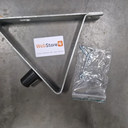 WL4 DV01 Deurvanger verzinkt met windhaak en zwarte deurstop