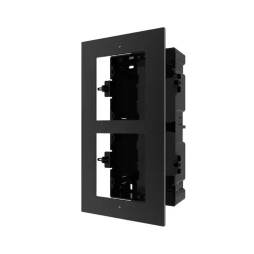 Hikvision DS-KD-ACF2-B Zwarte IP video intercom buiten station tweevoudige inbouw behuizing
