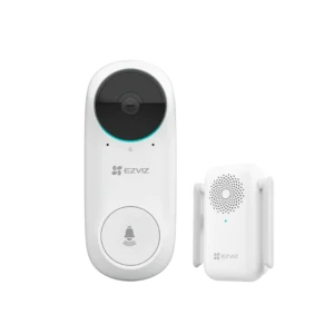 Ezviz CS-DB2C Kit WiFi deurbel met accu, Full HD 2MP, gong speaker, nachtzicht, app en SD-kaart