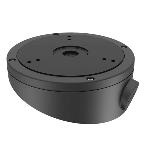 Hikvision DS-1281ZJ-M-B zwarte schuine montagebox van aluminium