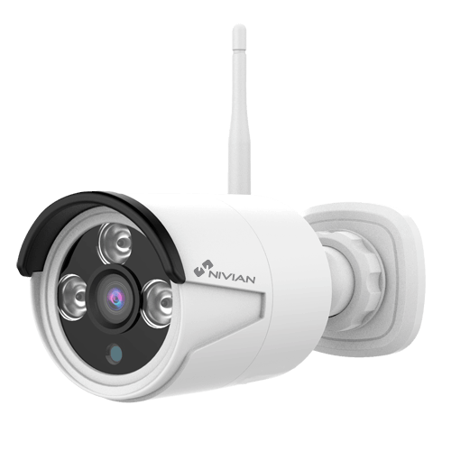 Nivian CAM30W 2K Full HD 3MP WiFi buiten bullet met IR nachtzicht, WDR en gratis applicatie