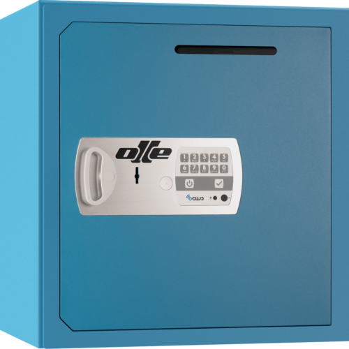 Ollé S802LEL vrijstaande stevige stalen kluis met sleutelslot, codepaneel, applicatie, brievenbus en VdS Klasse 1, EN 1300 Class A, a2p Niveau AE certificering