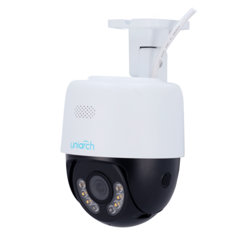 Uniarch IPC-P213-AF40KC Full HD 3MP PTZ camera met dual light, 4 mm lens, 30m Smart IR, WDR, PoE, SD kaart slot, gratis applicatie, ingebouwde microfoon en speaker