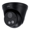 Uniview IPC3614LE-ADF28KC-WL-B Full HD 4MP buiten turret camera met vaste 2.8 mm lens, 30m IR, 120dB WDR, PoE, microSD en ingebouwde microfoon en speaker