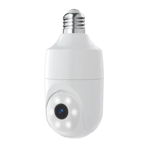 VicoHome DP01 3 megapixel WiFi camera met E27 fitting voeding, IR nachtzicht, wit licht, PIR, microSD en 2-weg audio