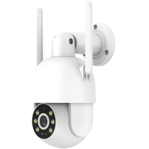 VicoHome PT825 2 megapixel Pan Tilt WiFi buiten camera met autotracking, 10 meter IR nachtzicht, wit licht, bewegingsdetectie, microSD, sirene en 2-weg audio