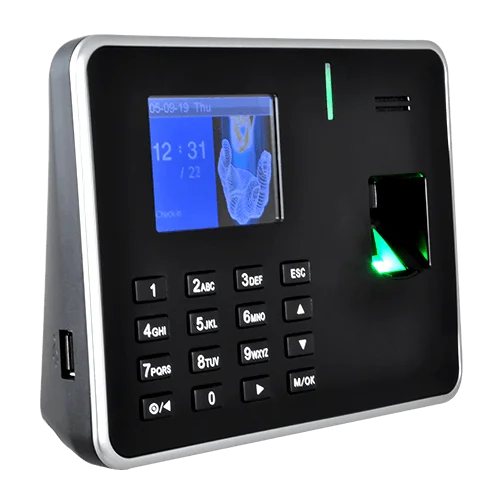 ZKTeco UA150PRO stand alone vingerafdruk, PIN en RFID kaart lezer voor binnen met 2.8-inch touch screen TCP/IP