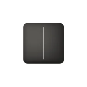 Ajax SoloButton Zwart dubbele knop voor slimme tweepolige schakelaar